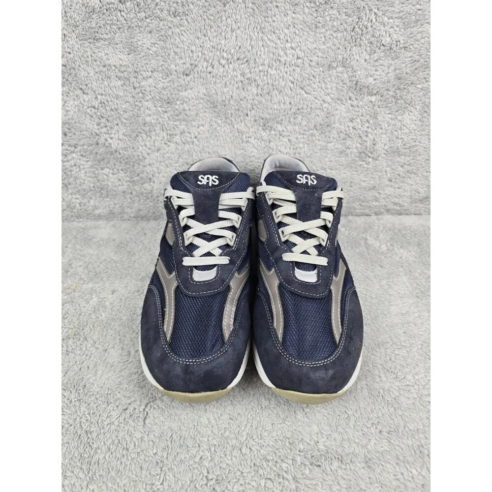 SAS Journey Mens Size 12.5 M Navy Blue Walking Shoes Comfort S Made In USA